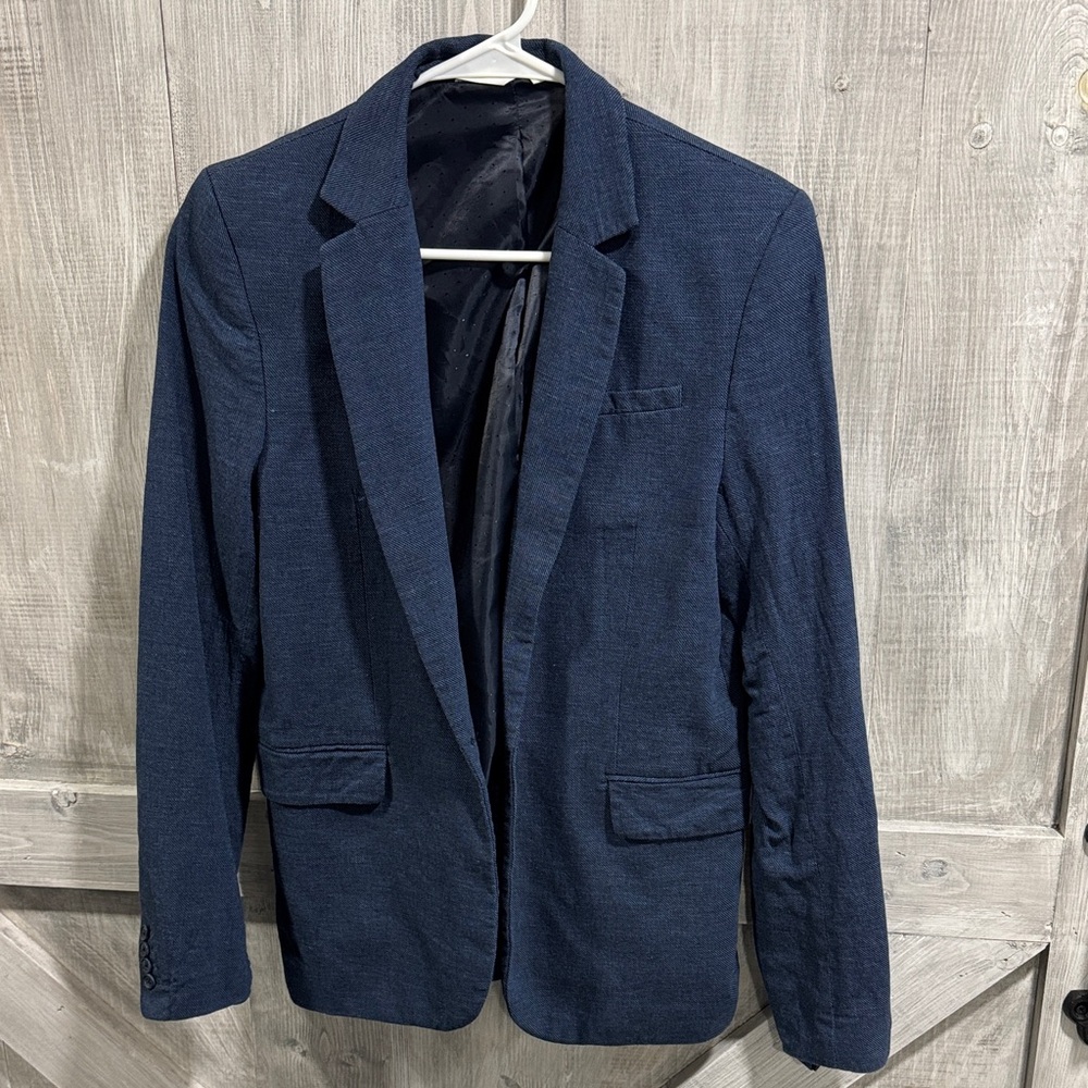 H&M Boys 18-20 Dark Blue Suit F1